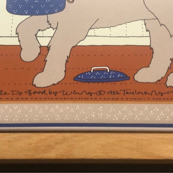 Vintage Taylor & NG “Doggie Do Good” Kitchen Wall Decor / Trivet - Picture 3 of 5